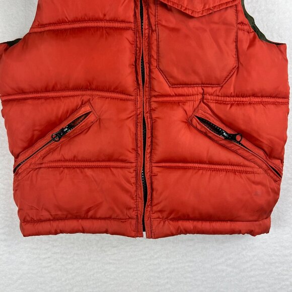 Gap Kids Orange Full Zip Insulated Sienna Thick Puffer Vest Jacket Size XS - Picture 6 of 13